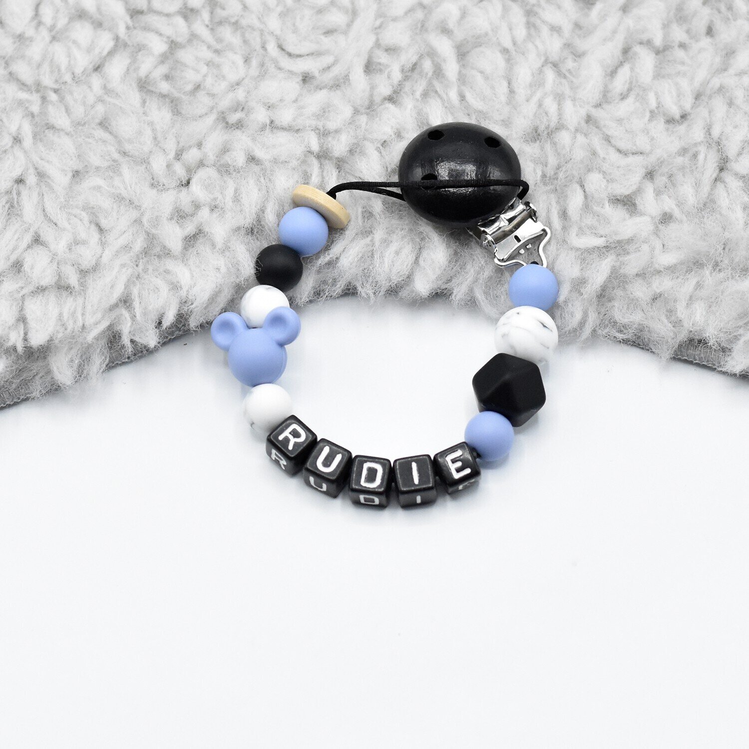 Speenkoord Muis Serenity Zwart Speenkoord Muis Serenity Zwart