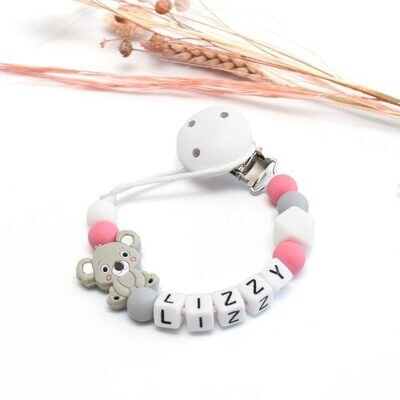 Speenkoord Koala - Roze