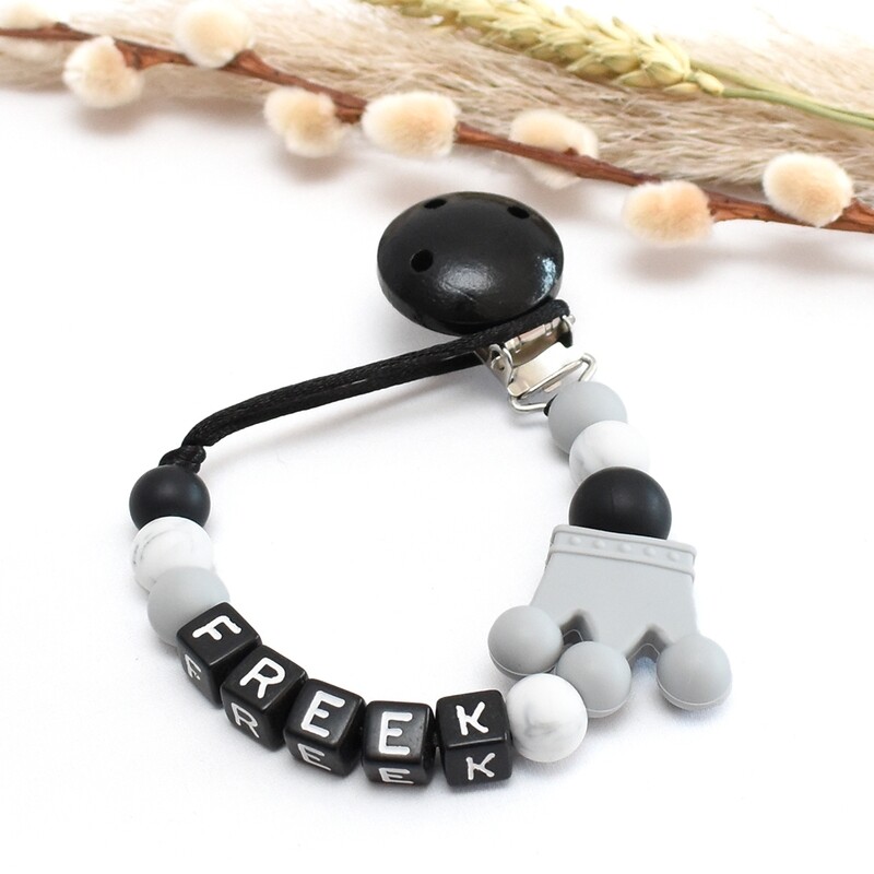 Speenkoord Koning(in) Grijs