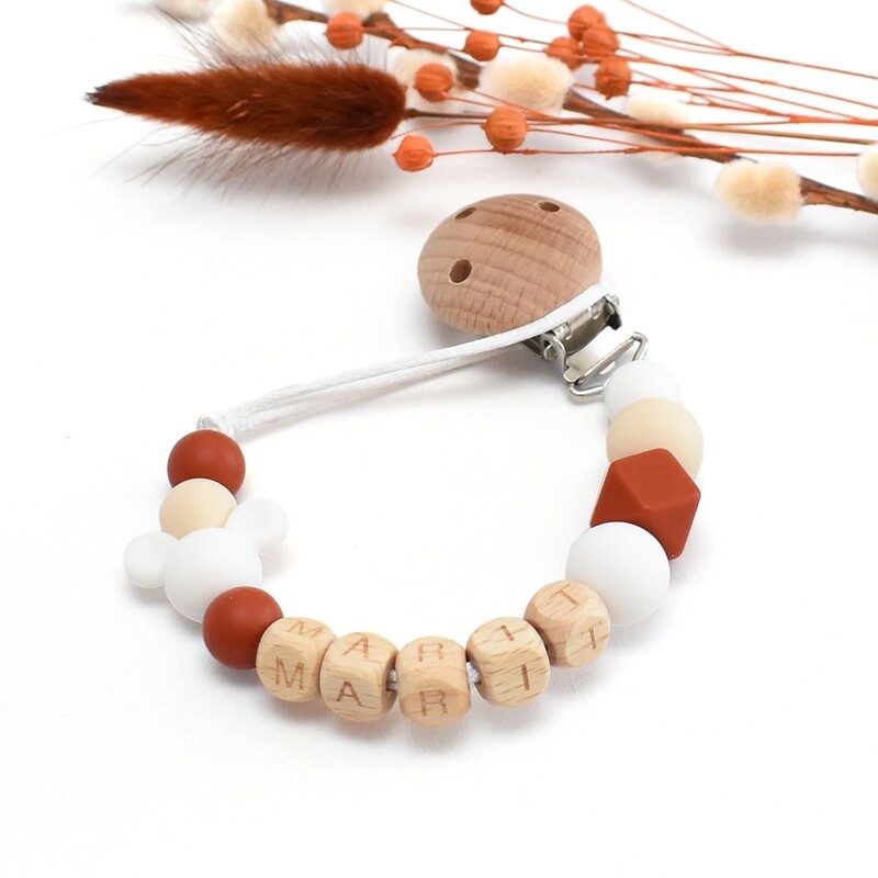 Speenkoord Muis Wit Naam