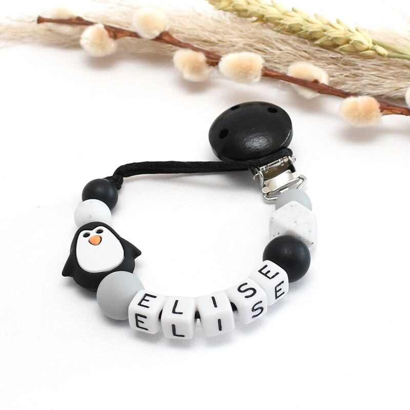 Speenkoord Pinguïn Met Naam Gritty