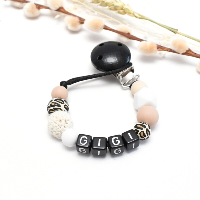 Speenkoord Luipaard Beige