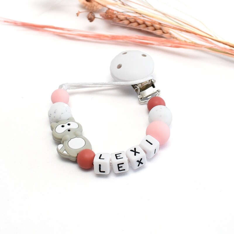 Speenkoord Wasbeer - Roze