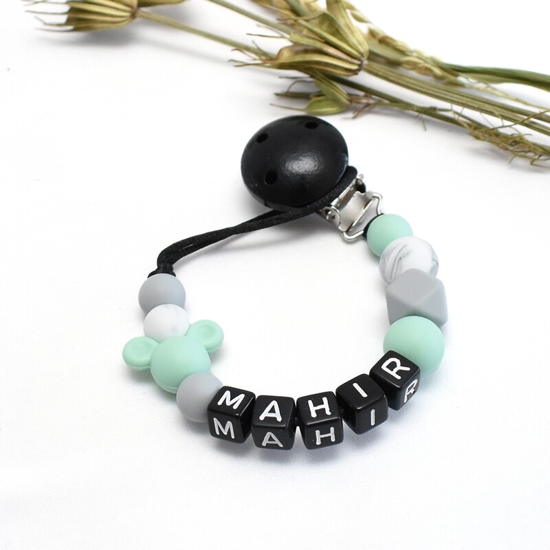 Speenkoord Muis Mint Marble