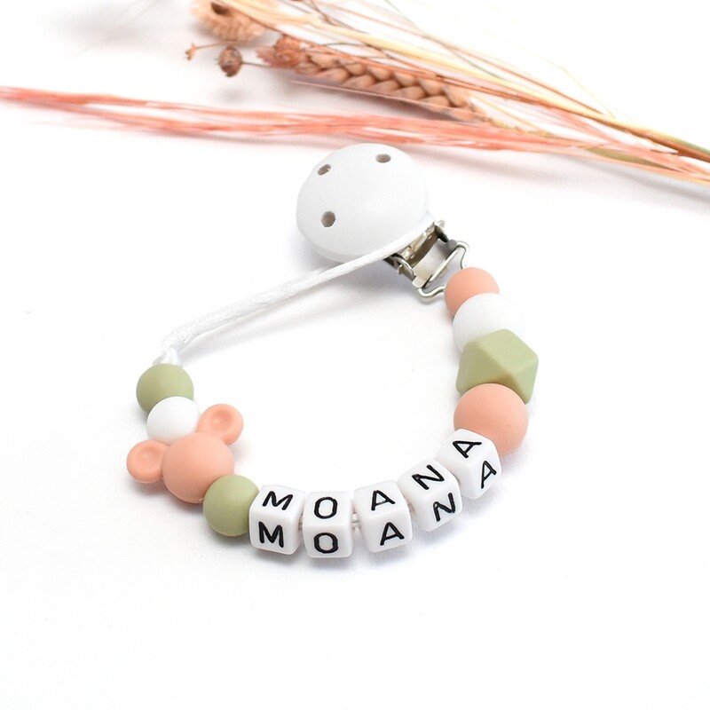 Speenkoord Muis Peach