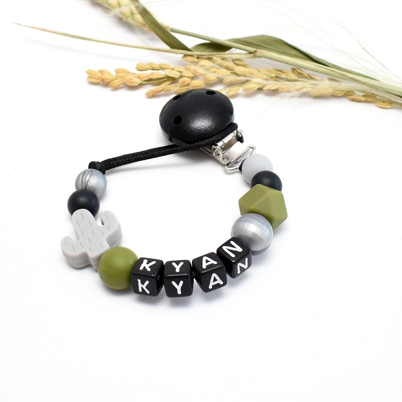 Speenkoord Cactus Grijs