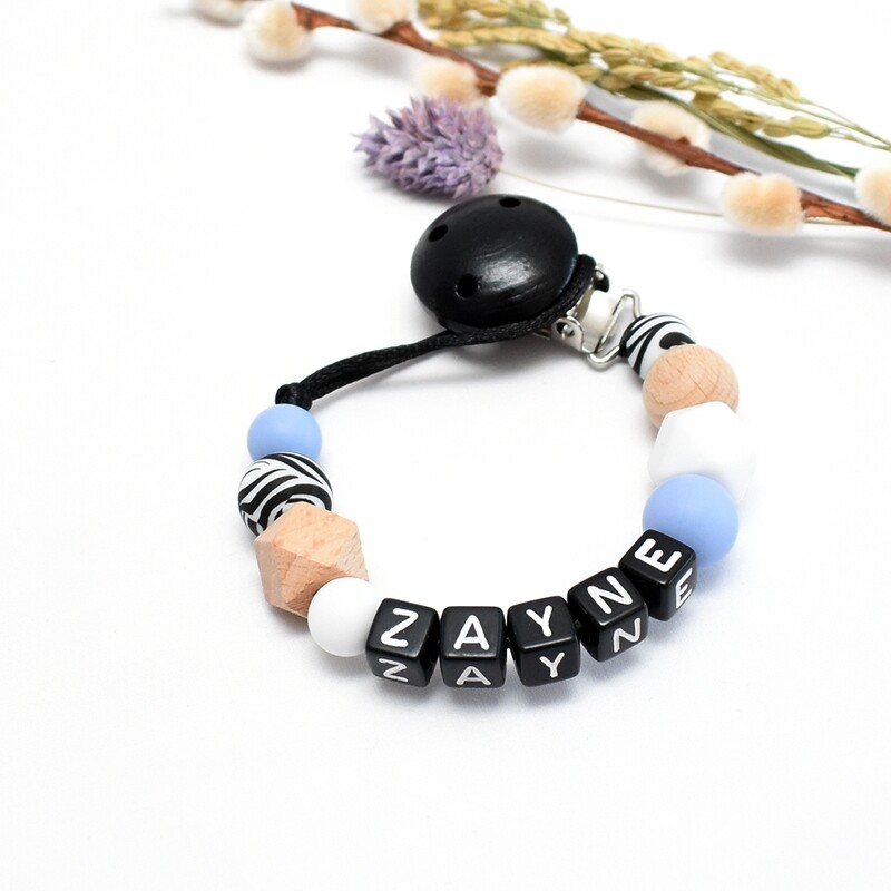 Speenkoord Met Naam Zebra