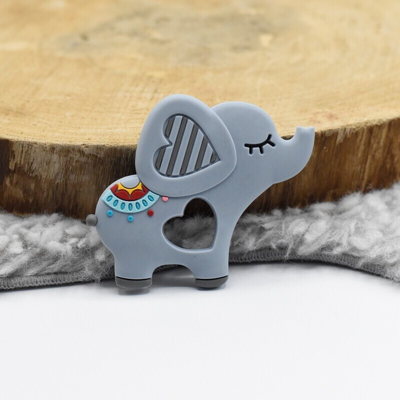 Bijtfiguur Olifant Grijs