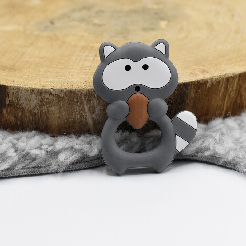 Bijtfiguur Wasbeer Donkergrijs