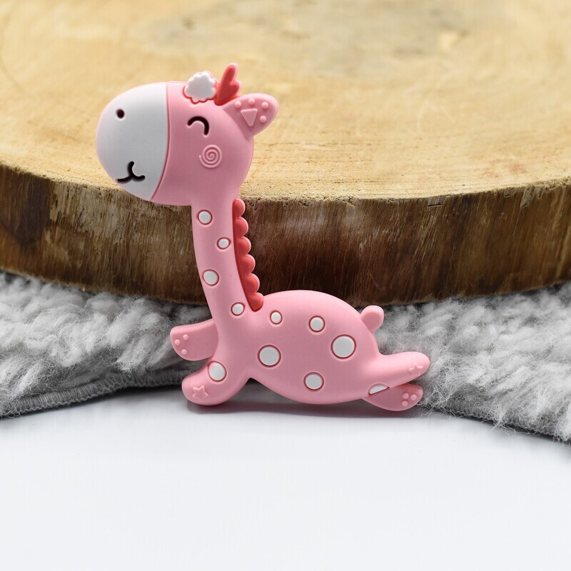 Bijtfiguur Giraf Roze