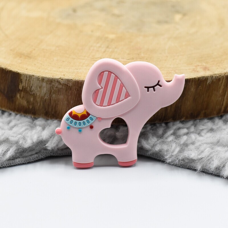 Bijtfiguur Olifant Roze