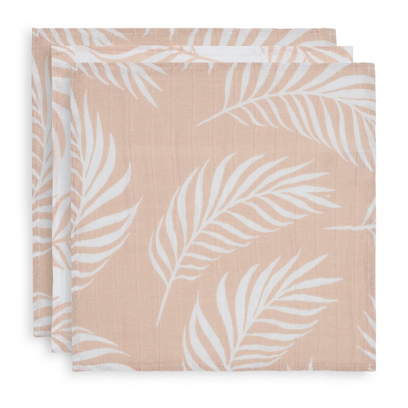 Jollein Monddoekje Hydrofiel Nature Pale Pink (3pack)