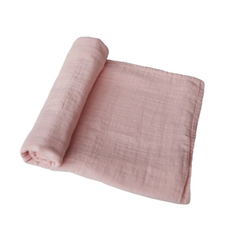 Mushie Swaddle Rose Vanilla