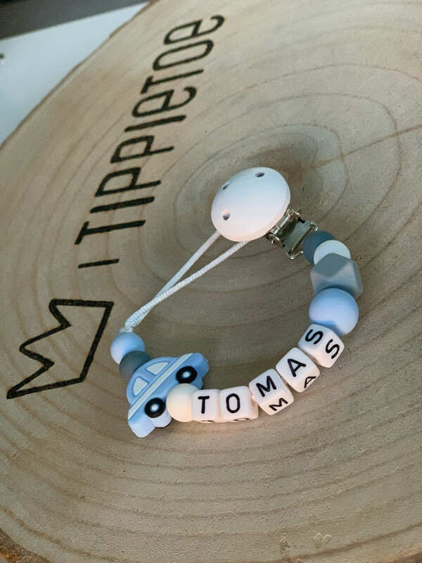 Speenkoord Auto Blauw