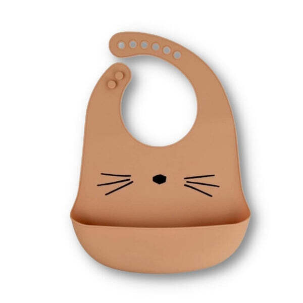 Siliconen slab met snorharen - Perzik