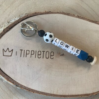 Sleutelhanger voetbal Lowie Blauw