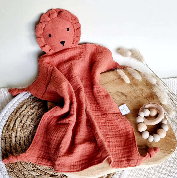 Hydrofiele knuffel Leeuw - Terracotta Hydrofiele knuffel Leeuw - Terracotta
