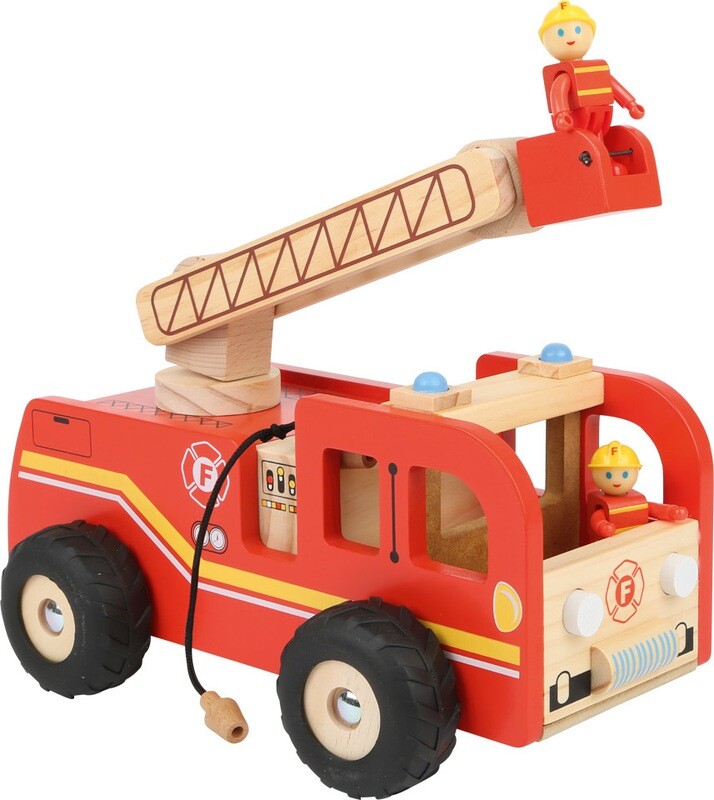 Brandweerwagen met roterende ladder Small Foot