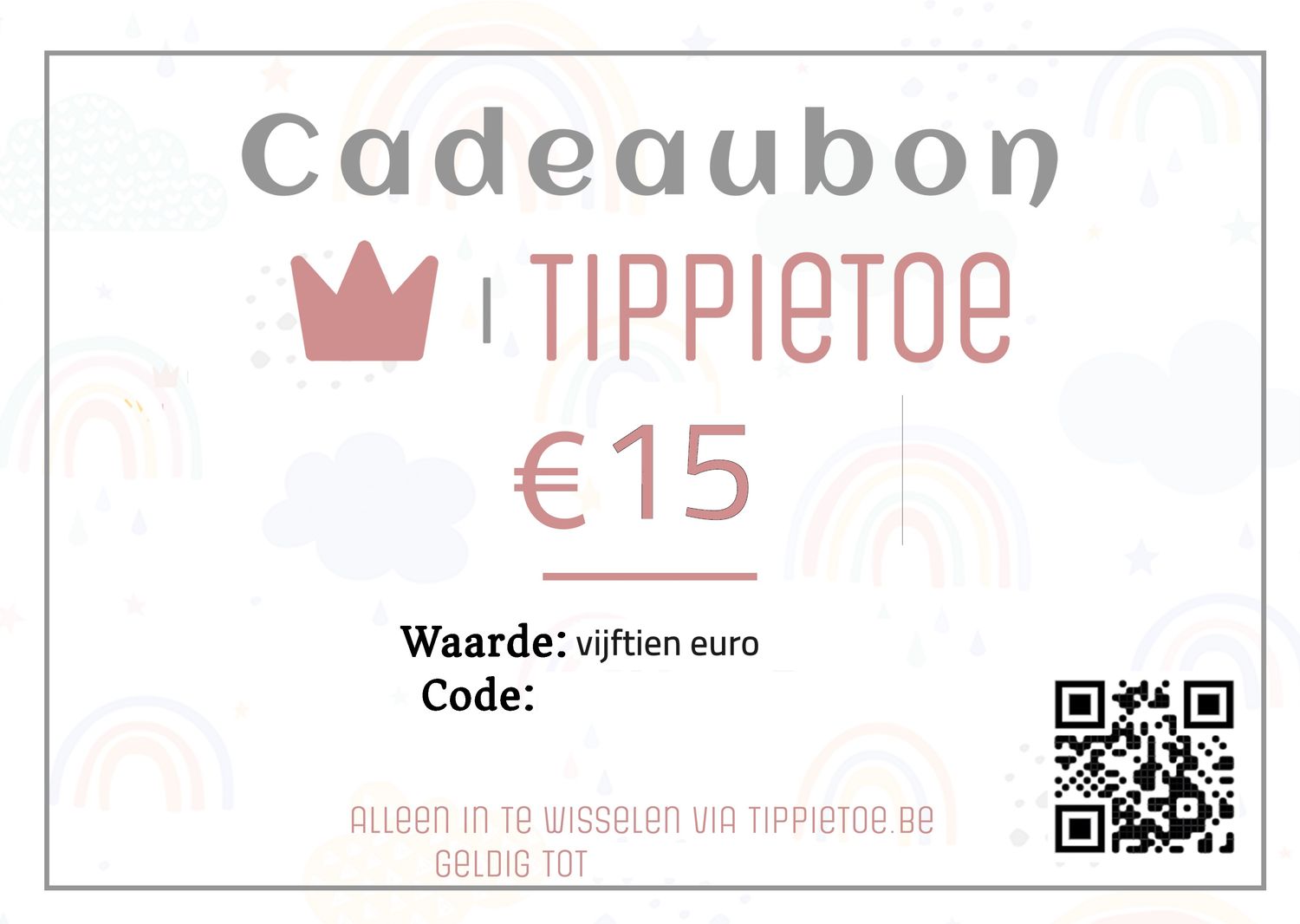 Cadeaubon 15 euro
