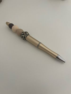 Pen met luipaard Goud Pen met luipaard Goud
