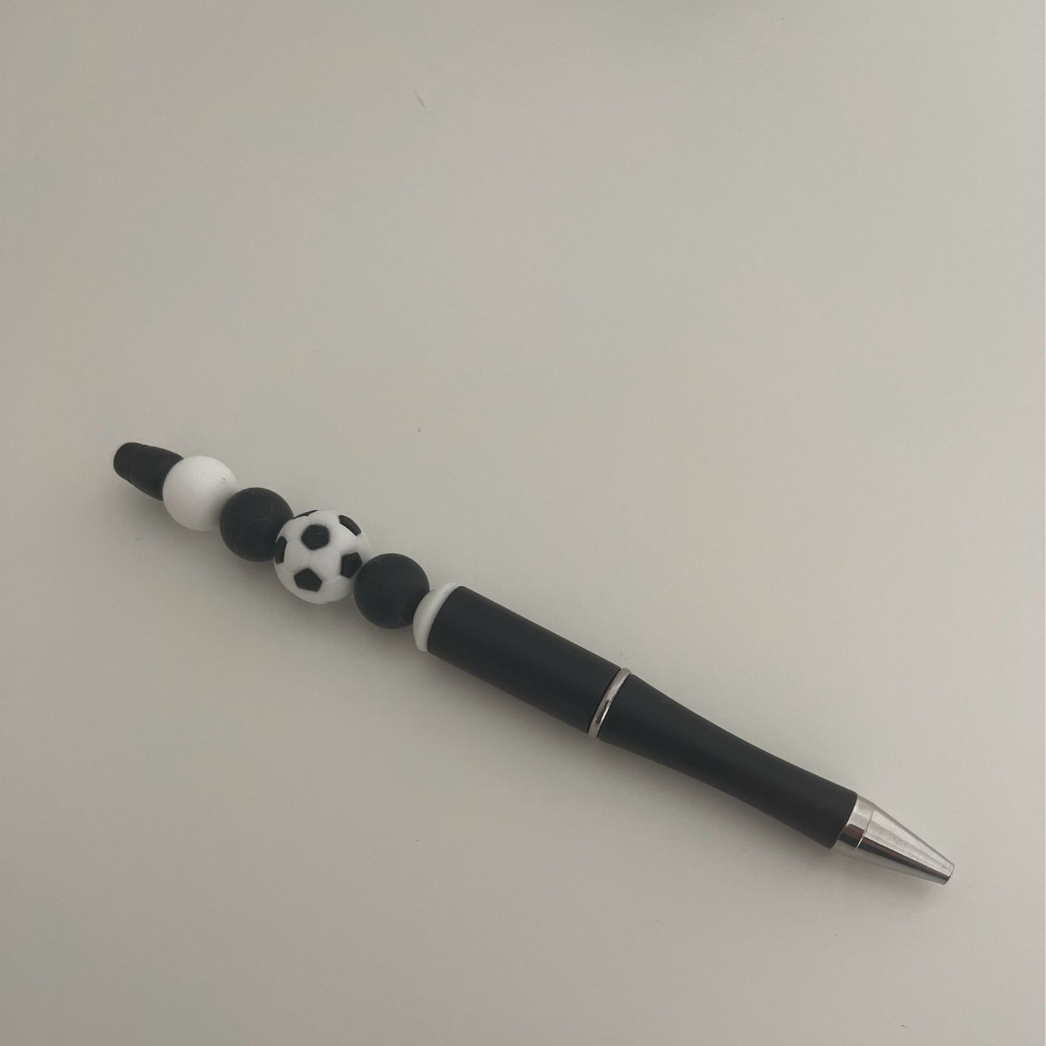 Pen met voetbal Zwart
