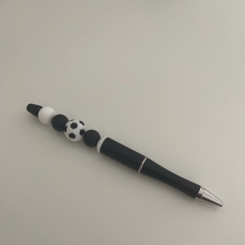 Pen met voetbal Zwart