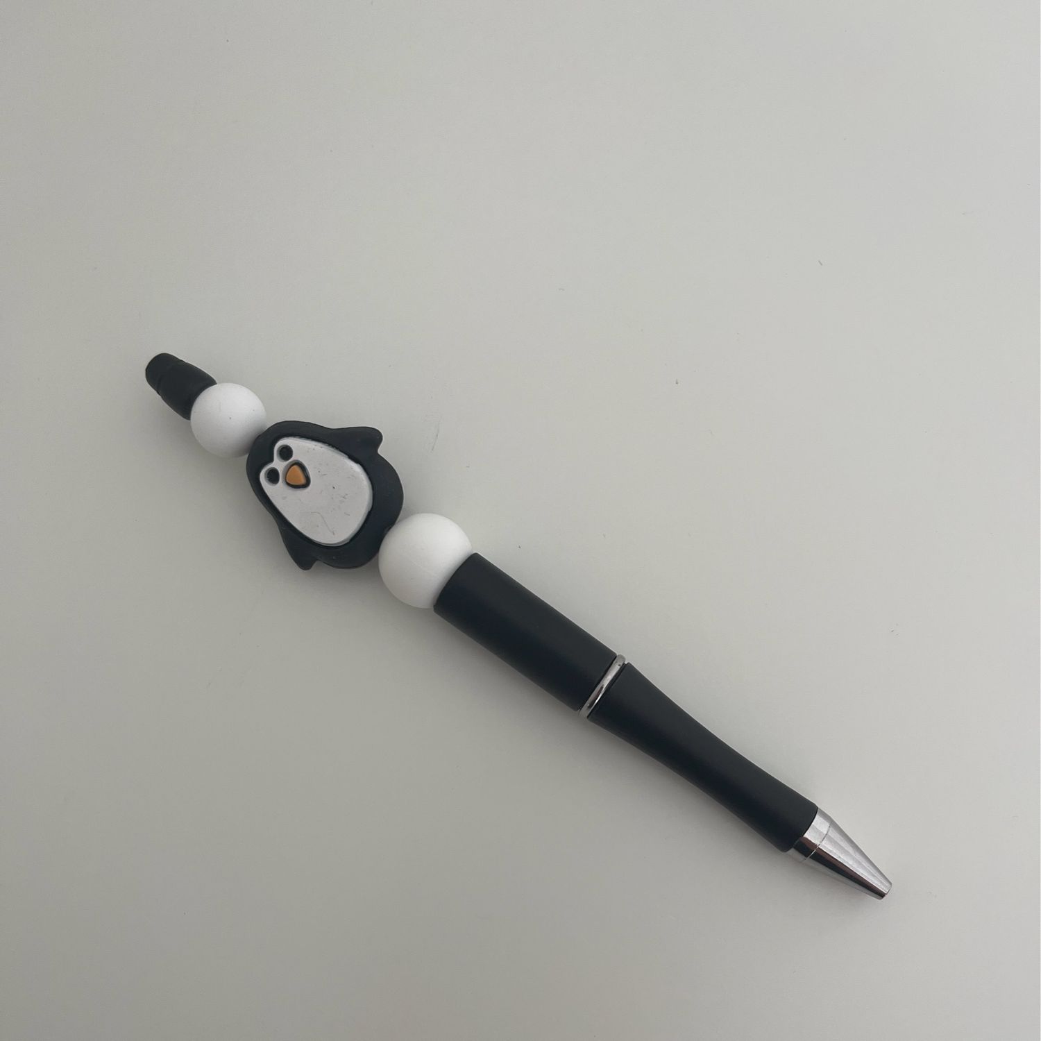 Pen met Pinguïn Zwart
