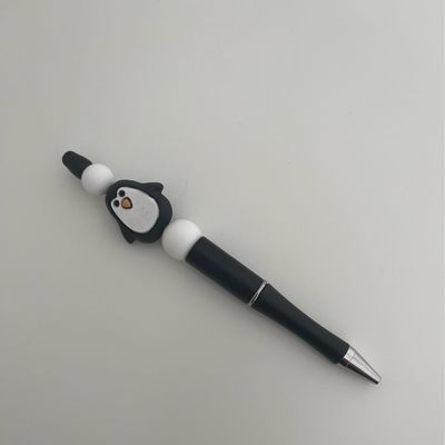Pen met Pinguïn Zwart