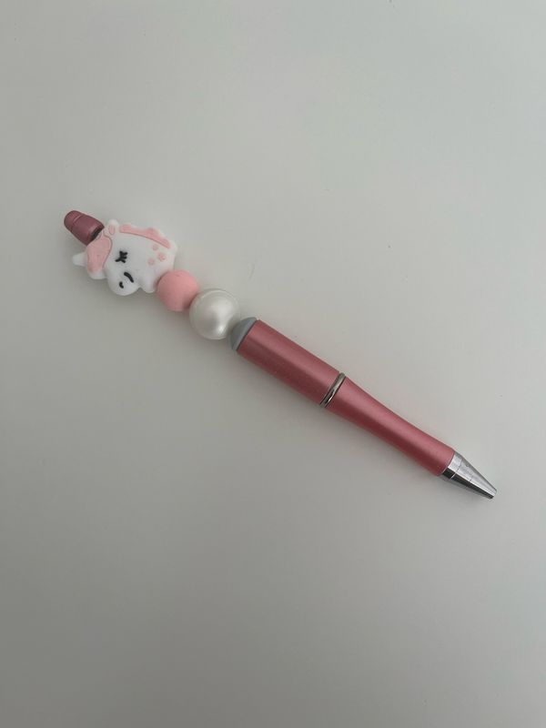 Pen met eenhoorn roze