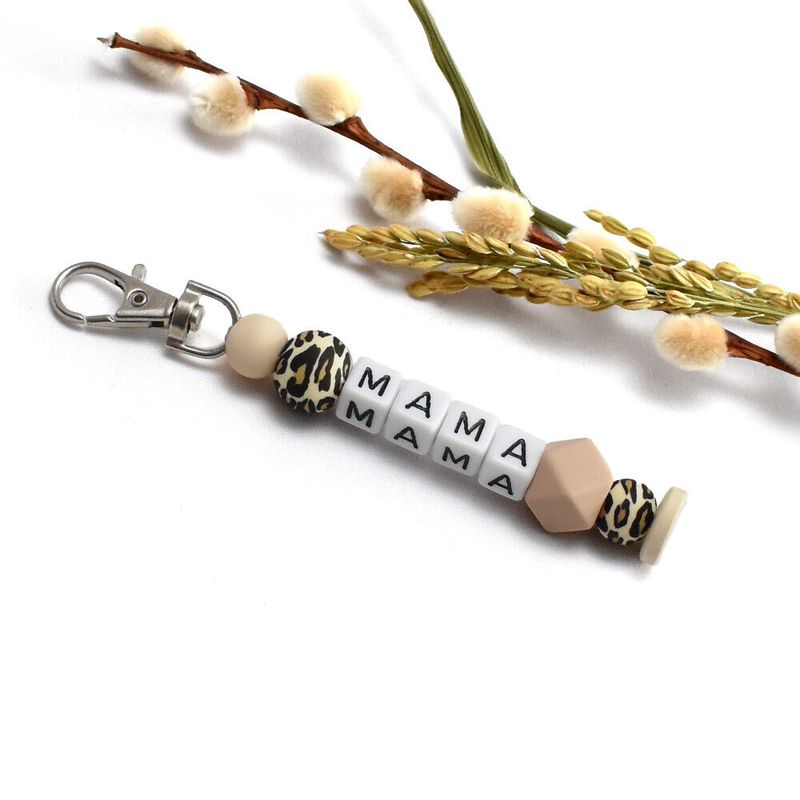 Sleutelhanger luipaard mama