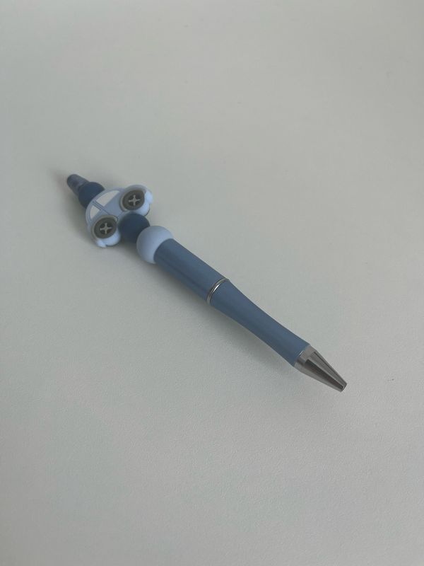 Pen met auto Blauw