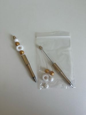 DIY maak je eigen balpen madelief met goud