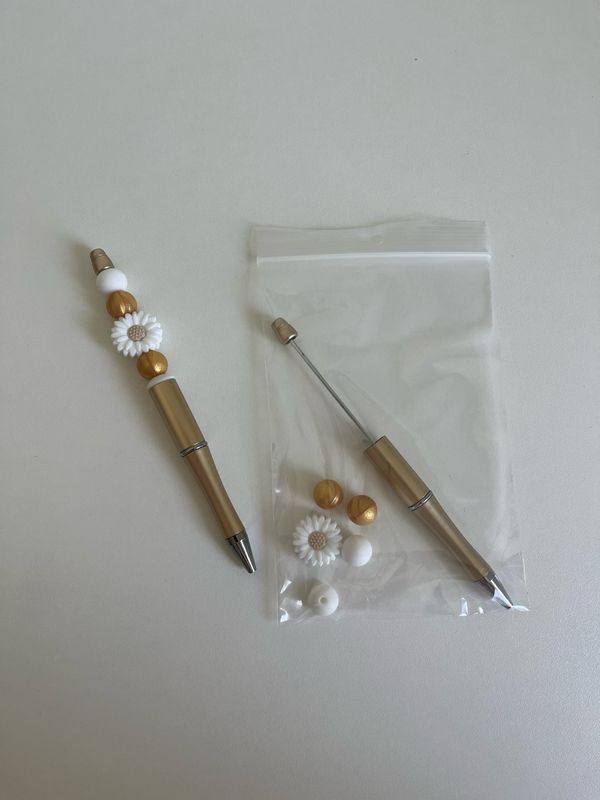 DIY maak je eigen balpen madelief met goud