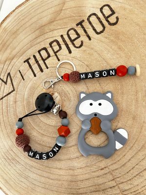 Cadeauset Wasbeer donkergrijs