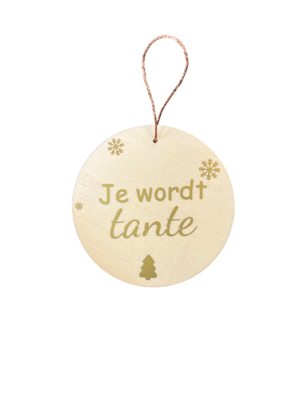 Kerstbal “Je wordt tante”