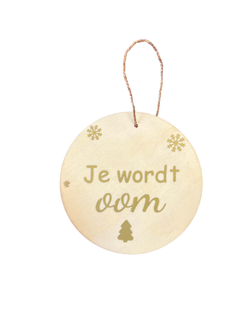 Kerstbal “Je wordt oom”