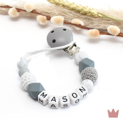 Speenkoord gehaakt Mason Speenkoord gehaakt Mason
