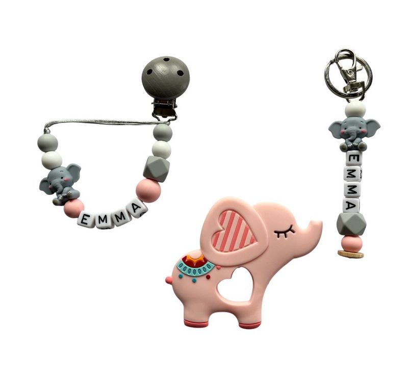 Cadeauset Olifant 3D Roze