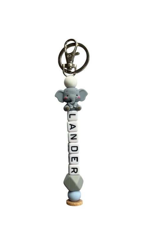 Sleutelhanger Olifant 3D Blauw