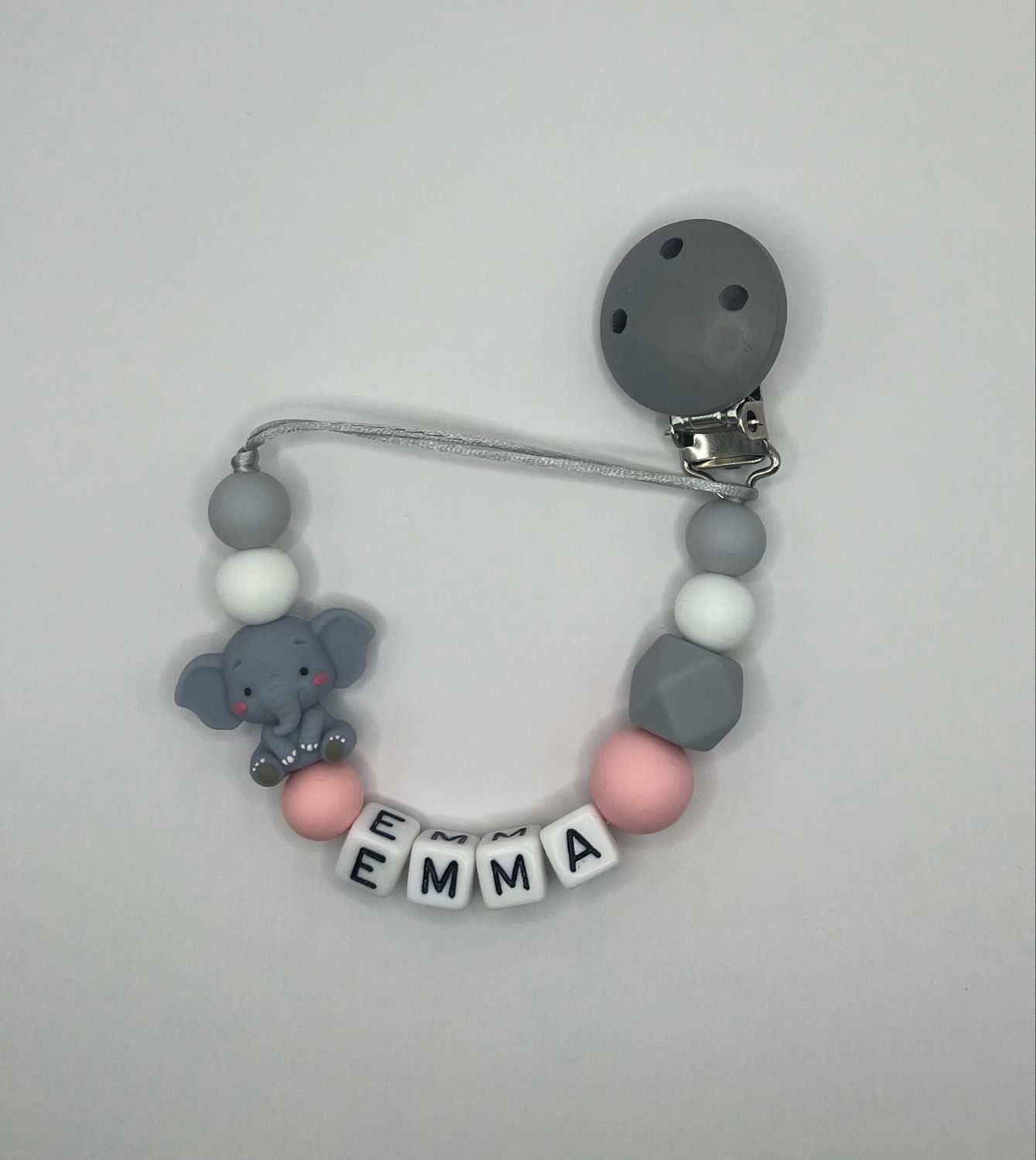 Speenkoord Olifant 3D Roze