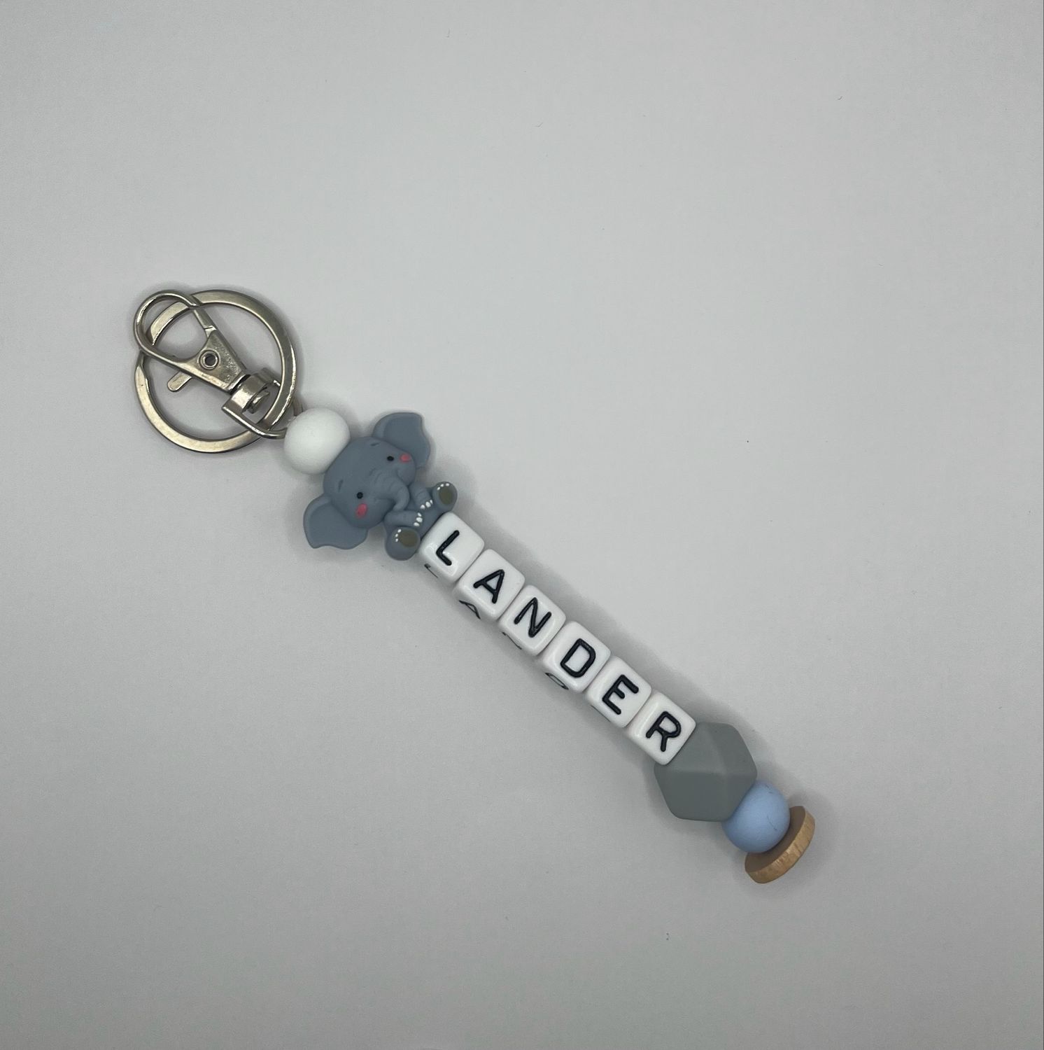 Sleutelhanger Olifant 3D Blauw
