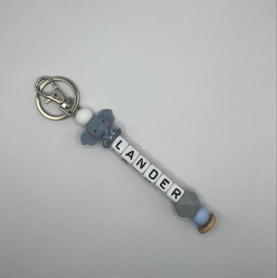 Sleutelhanger Olifant 3D Blauw