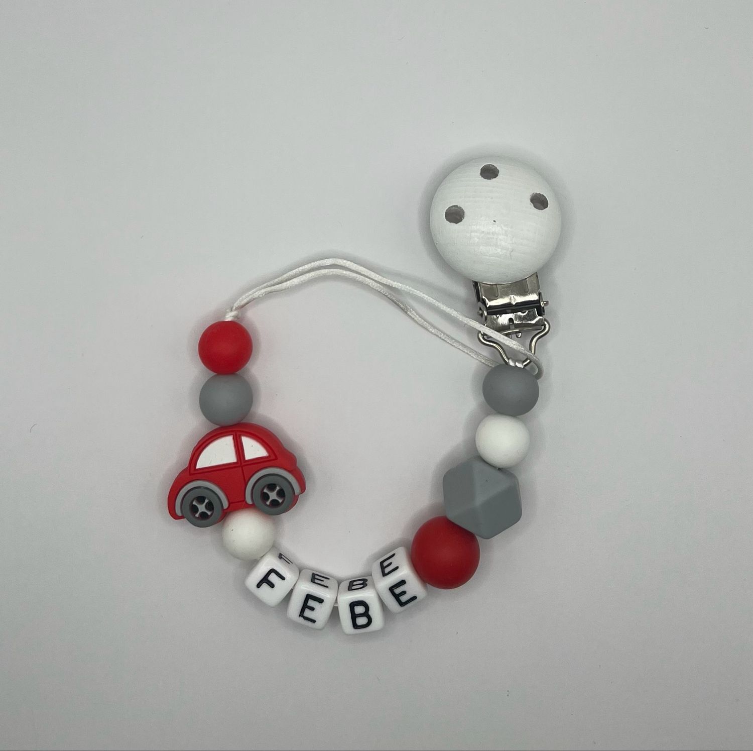 Speenkoord Auto Rood Speenkoord Auto Rood