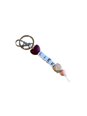 Sleutelhanger Hart Paars