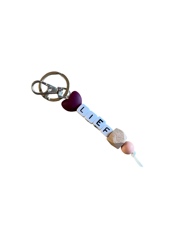 Sleutelhanger Hart Paars