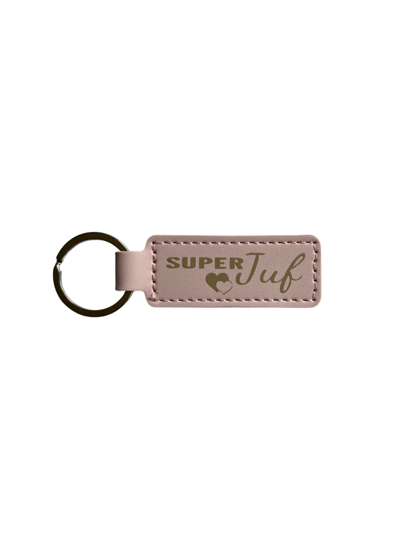 Sleutelhanger tag ‘Super juf’