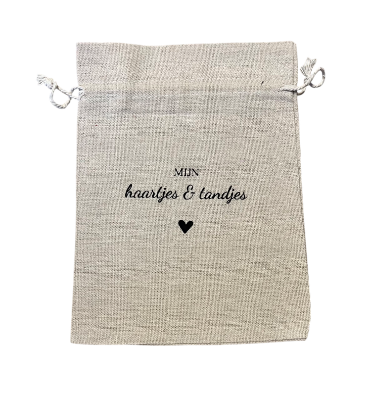 Bewaarzakje 'Mijn haartjes & tandjes'