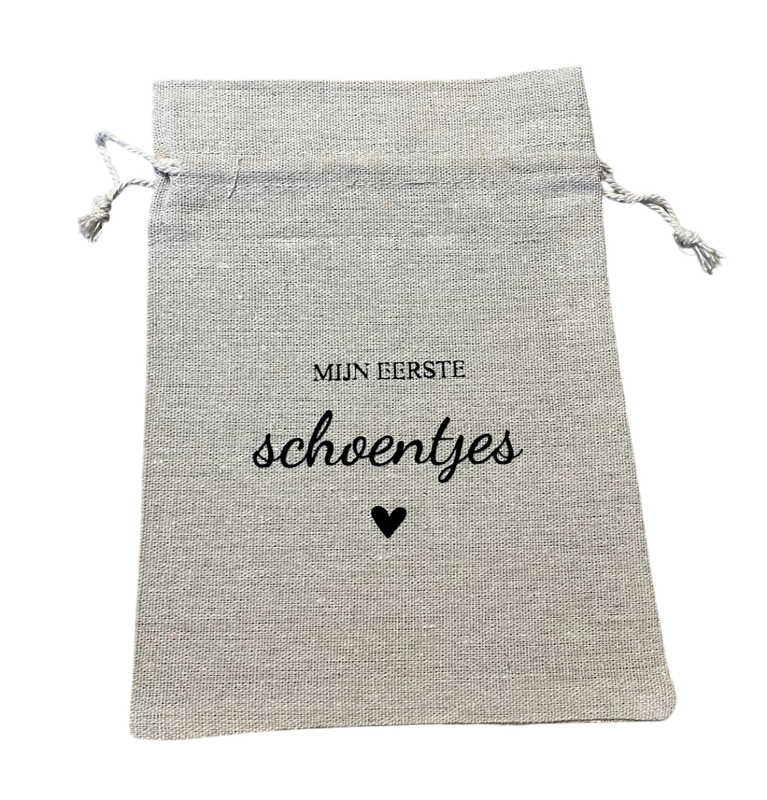 Bewaarzakje 'Mijn eerste schoentjes'
