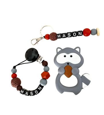 Cadeauset Wasbeer donkergrijs Cadeauset Wasbeer donkergrijs