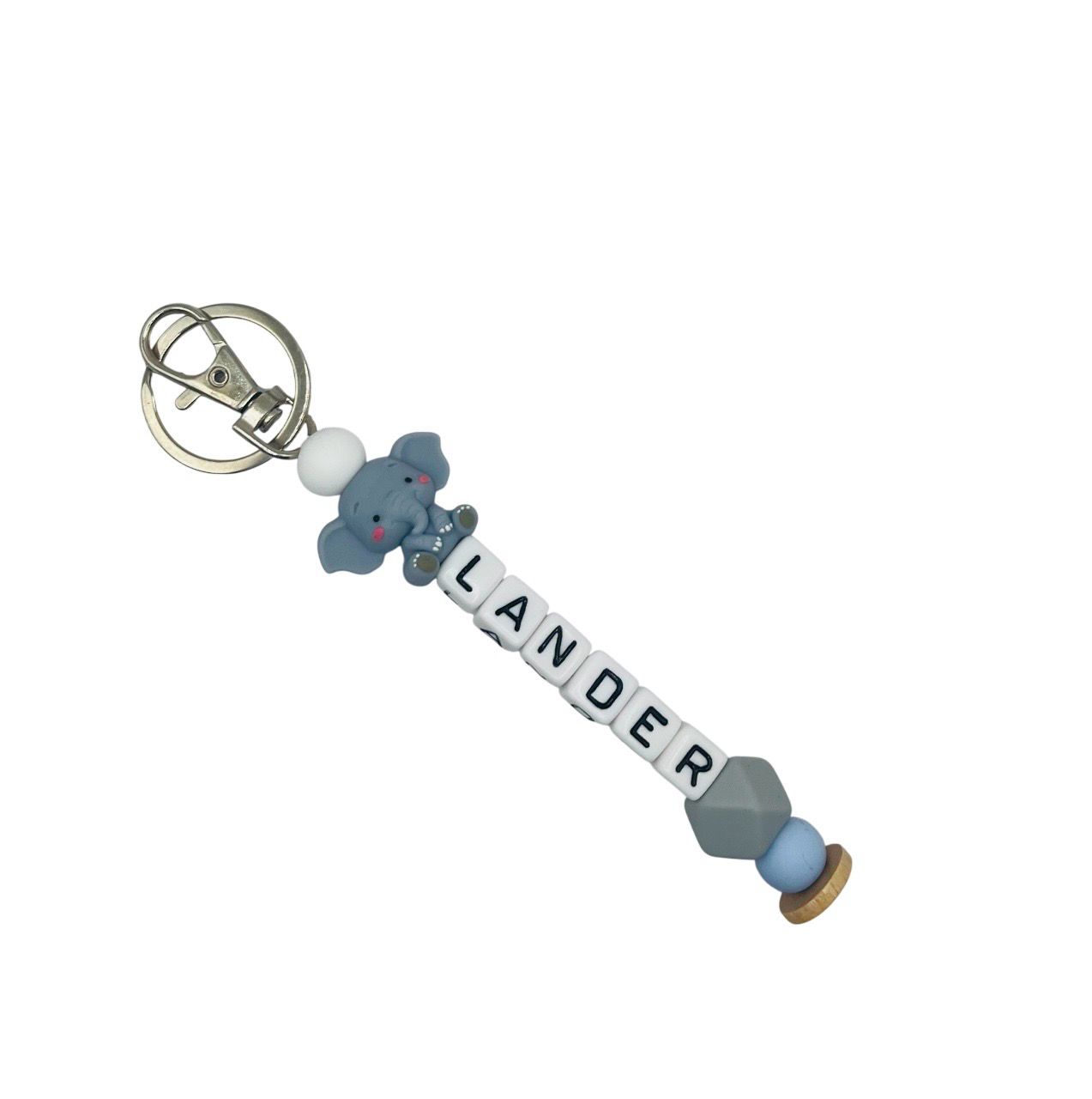 Sleutelhanger Olifant 3D Blauw